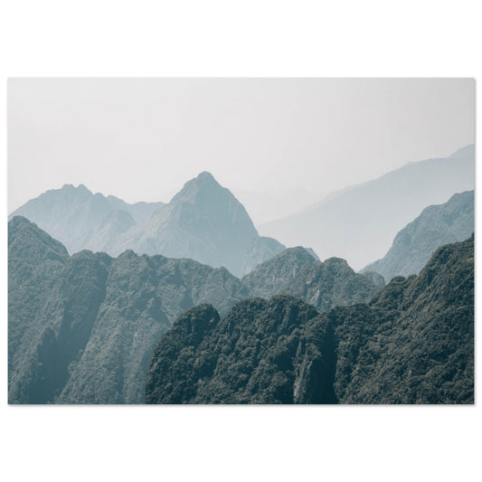 Aluminum Print from the view of Fansipan in Vietnam