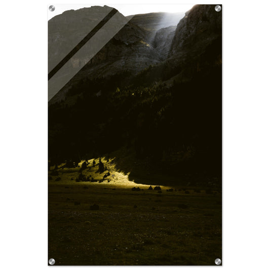 Acrylic Print of a morning in the Pyrenees