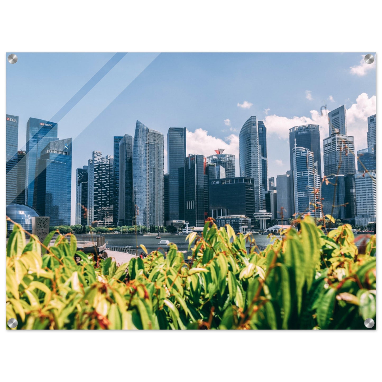 Acrylic Print of the skyline of Singapore