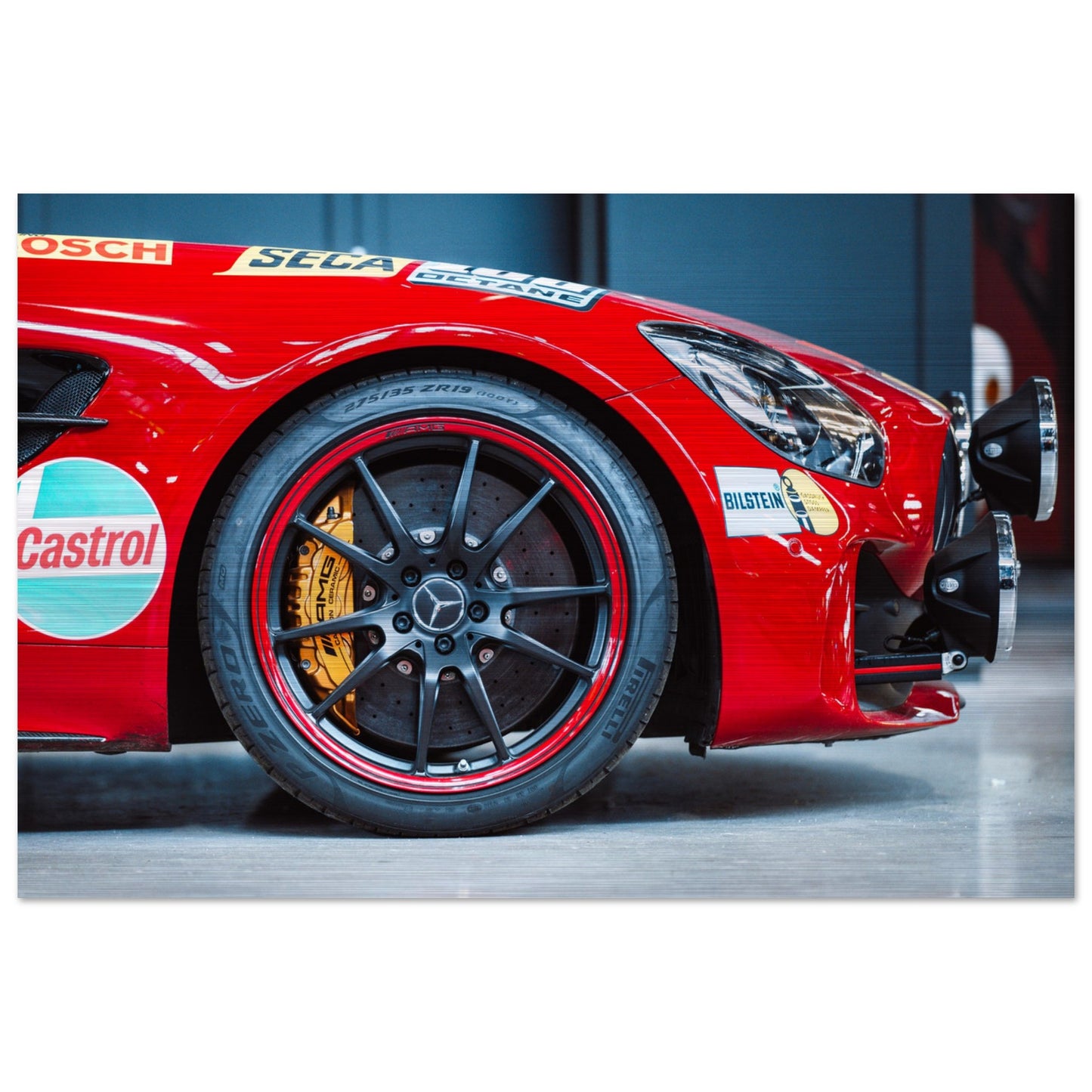 Aluminum Print of a AMG GT
