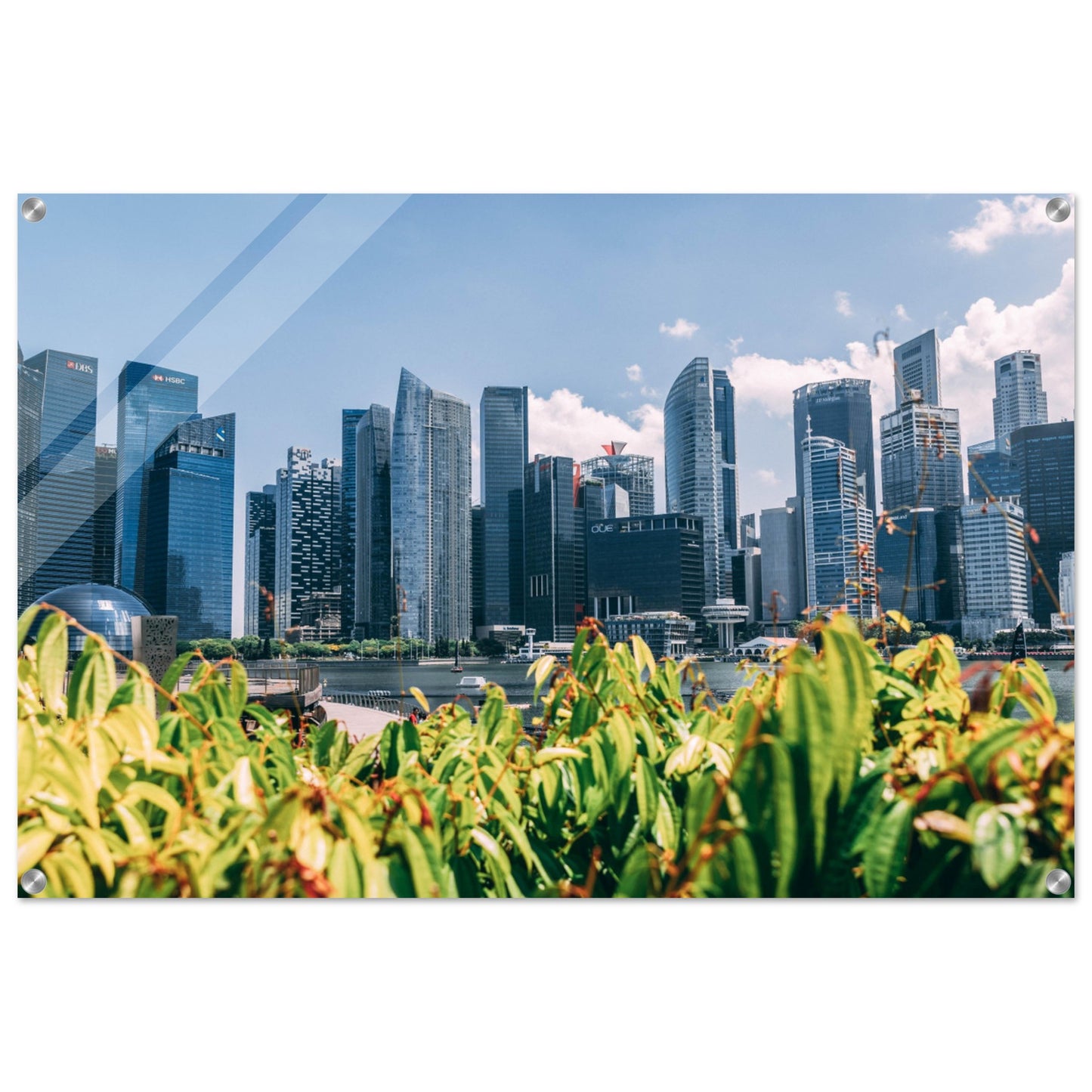 Acrylic Print of the skyline of Singapore