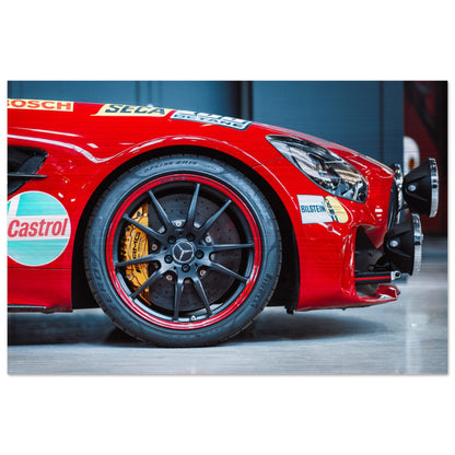 Aluminum Print of a AMG GT