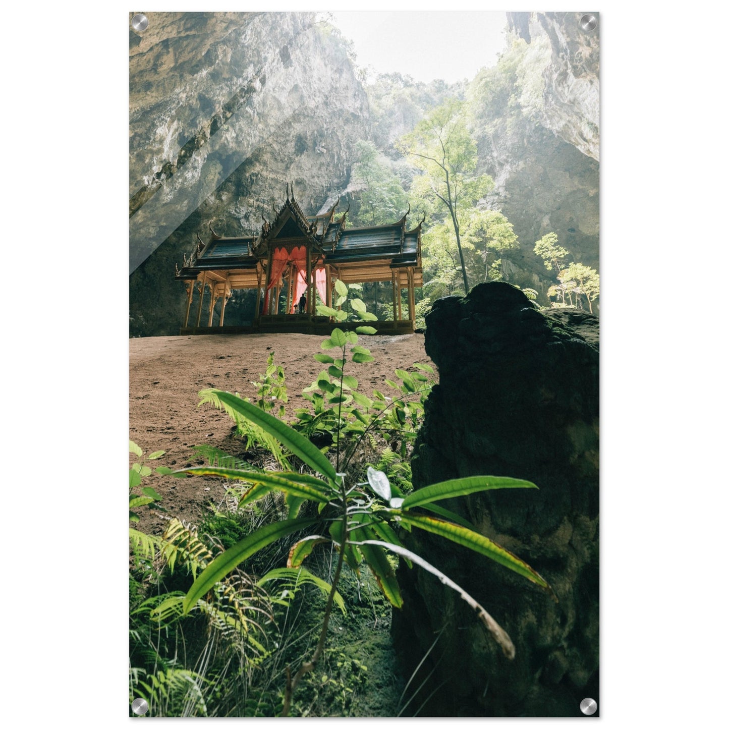 Acrylic Print of a Tempel in Tha