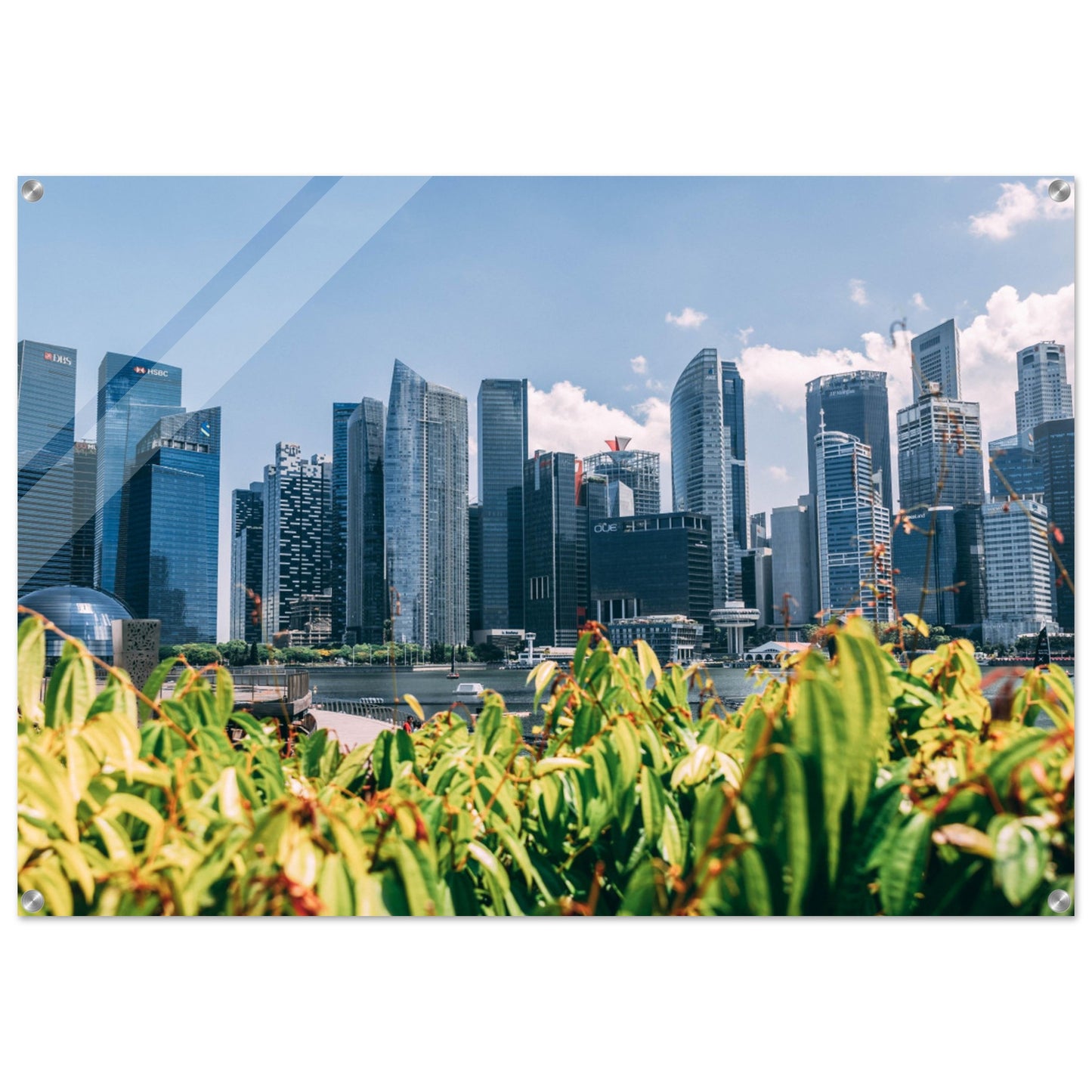 Acrylic Print of the skyline of Singapore