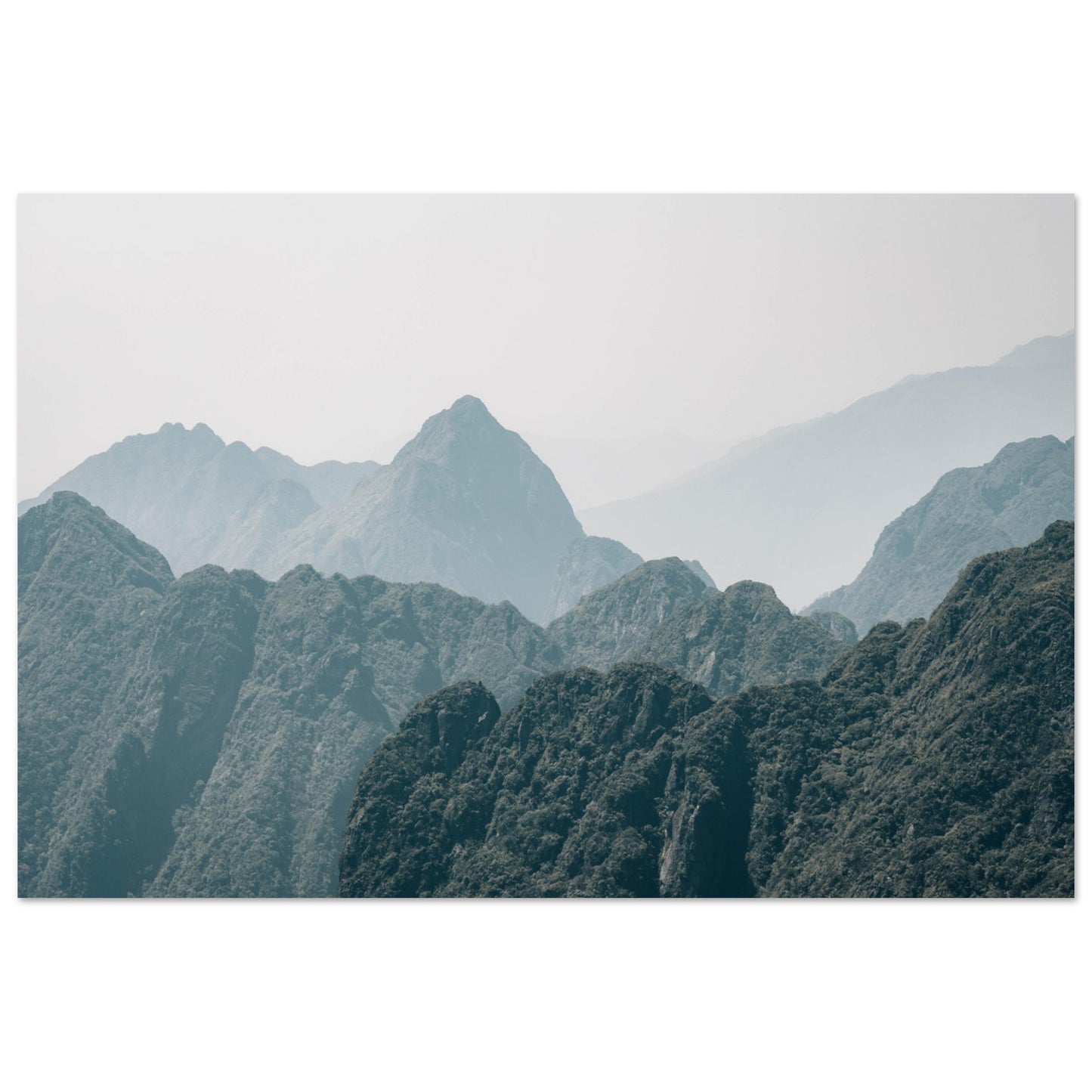 Aluminum Print from the view of Fansipan in Vietnam