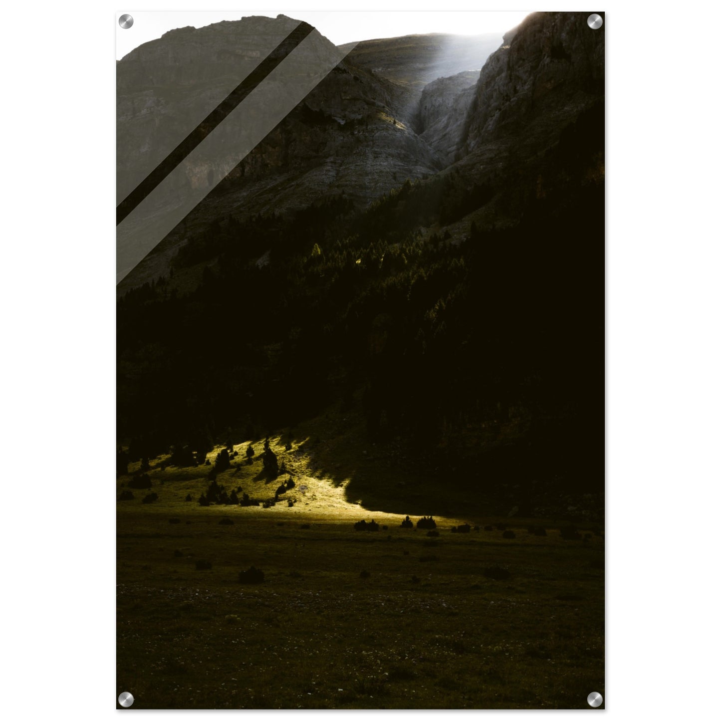 Acrylic Print of a morning in the Pyrenees
