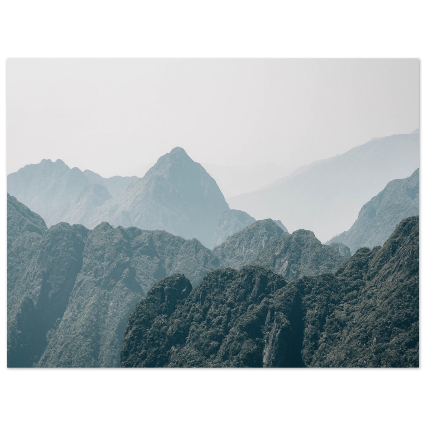 Aluminum Print from the view of Fansipan in Vietnam