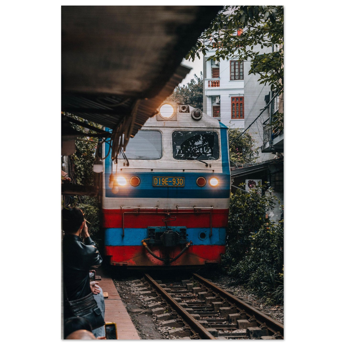 Aluminum Print of a train in Hanoi