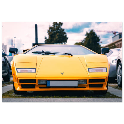 Paper Poster of a Sports Car